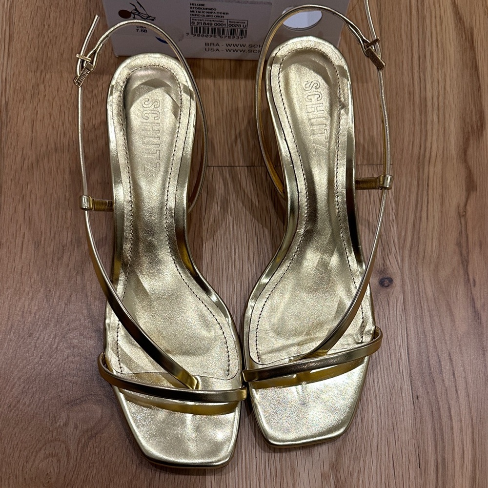 Schutz Gold Heels